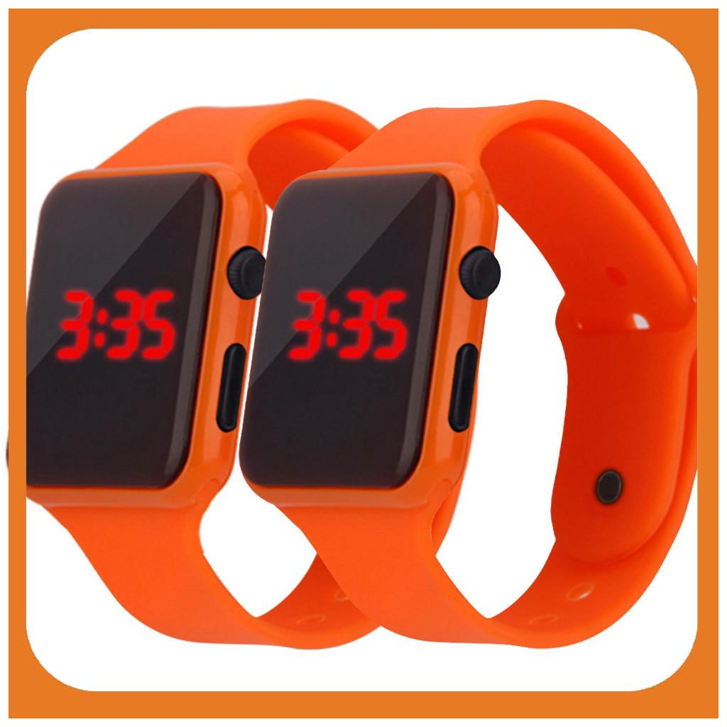 Đồng Hồ Điện Tử Dây Silicon Kiểu Dáng Đơn Giản