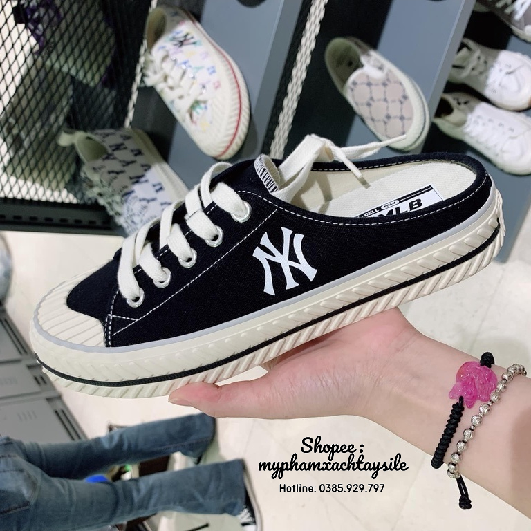 ĐỦ SIZE / BAO AUTH - Giày MLB Mule NY Đạp Gót - GIẦY HÀNG CHÍNH HÃNG