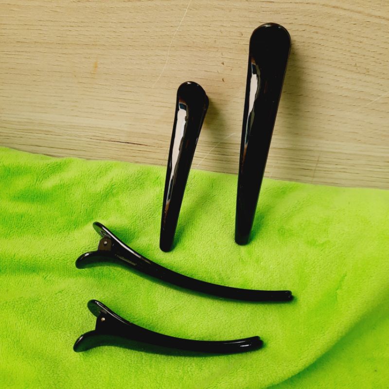 Kẹp mỏ vịt nhựa màu đen (8cm/9.5/12cm)