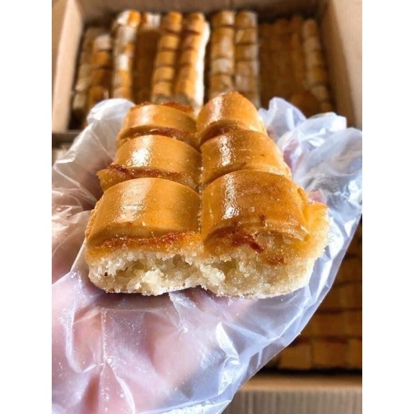 500gr BÁNH XẾP NHÂN DỪA NƯỚNG SÓC TRĂNG