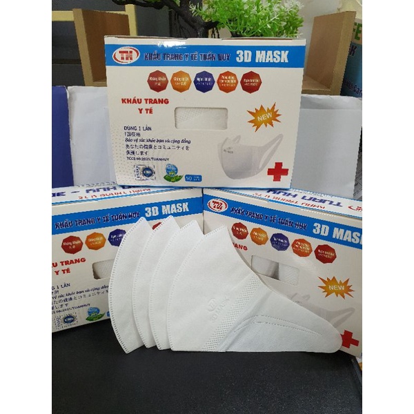 Hộp 50 chiếc khẩu trang 3D Mask cho người lớn ( hàng có tem đảm bảo)