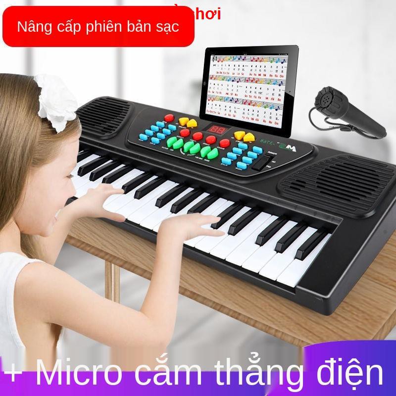 đồ chơipiano điện tử cho trẻ em mới bắt đầu giới thiệu về bé đa chức năng thiết bị âm nhạc 61 phím đồ chơi trai v1