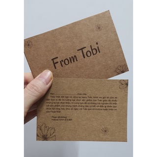 Thẻ tích điểm, thẻ cám ơn in theo yêu cầu