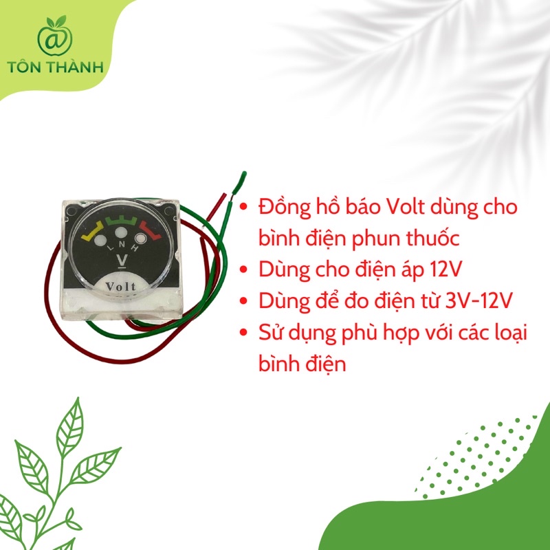 ĐỒNG HỒ BÁO ĐIỆN VOLT BÌNH ĐIỆN , BÌNH PHUN THUỐC TRỪ SÂU