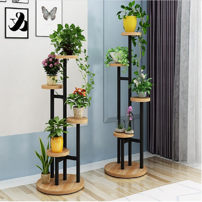 Kệ để cây cảnh trong nhà ANA khung sắt sơn tĩnh điện chắc chắn kệ 4 tầng cao 1m - CH03
