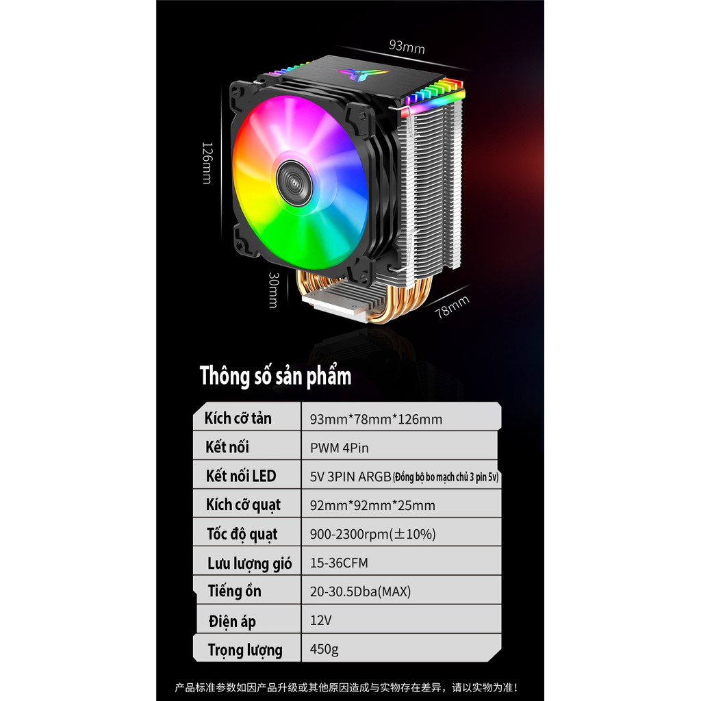Tản nhiệt Jonsbo CR-1400 A-RGB cho CPU