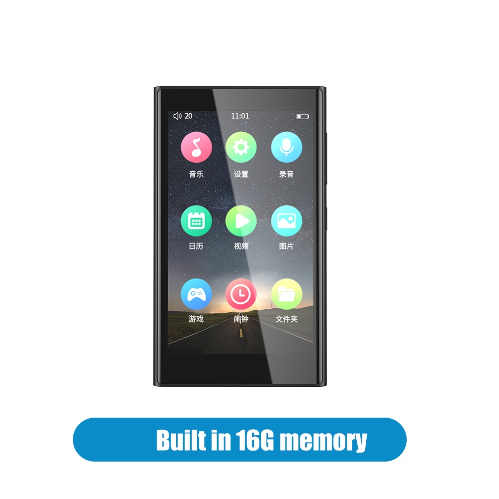 Máy Nghe NhạC MP3 RUIZU H10 IPS HD Bluetooth 5.0 16G/32G Hifi ChấT LượNg Cao