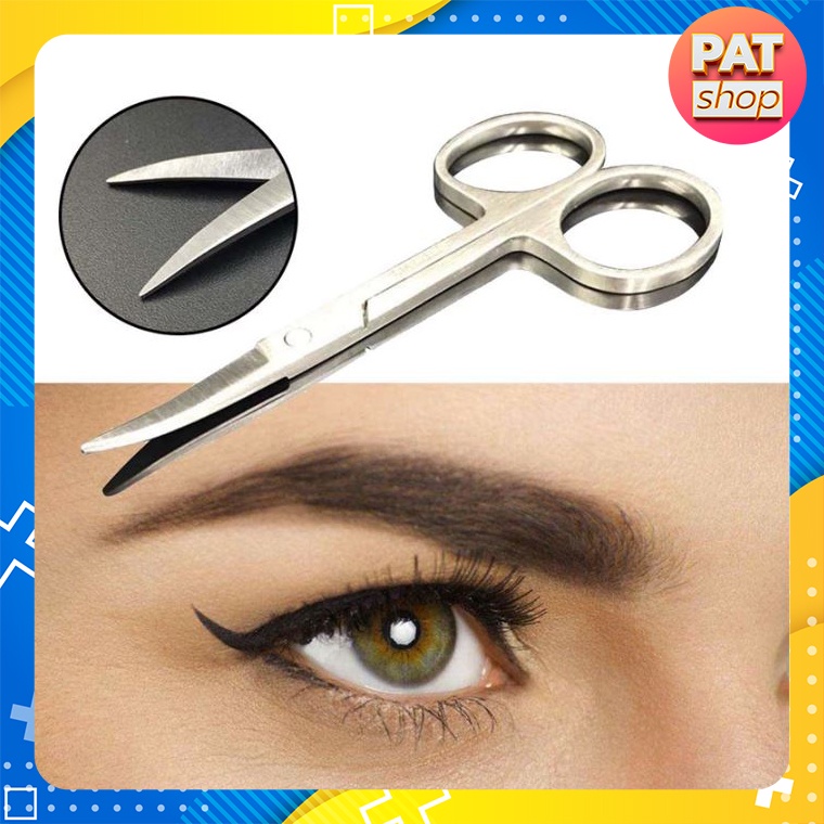 Kéo cắt tỉa lông mũi / lông mày/ lông mi bằng thép không gỉ #K2