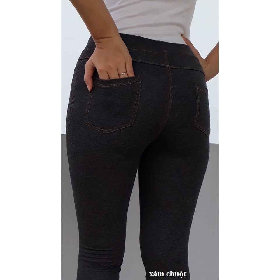 QUẦN LEGGING GIẢ JEAN 4 TÚI CAO CẤP | BigBuy360 - bigbuy360.vn