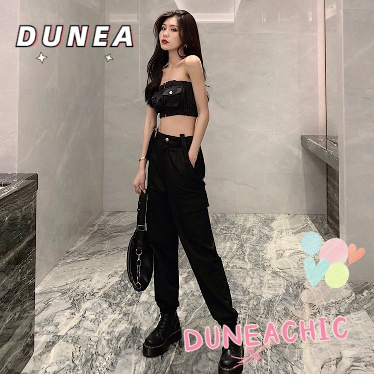 Quần/ Áo/ Áo liền quần DUNEA tùy chọn phong cách hiphop cá tính cho nữ