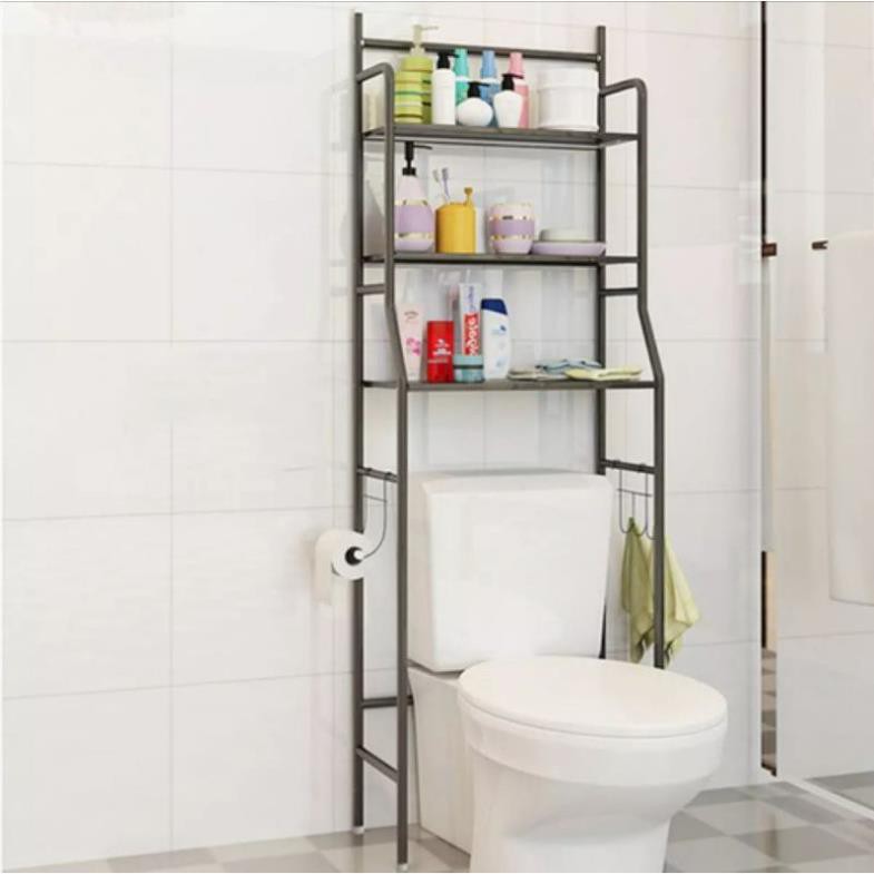 Kệ sau TOILET. Kệ nhà tắm 3 tầng thông minh. Kích thước 165x55x25cm. Sang trọng, tiết kiệm không gian