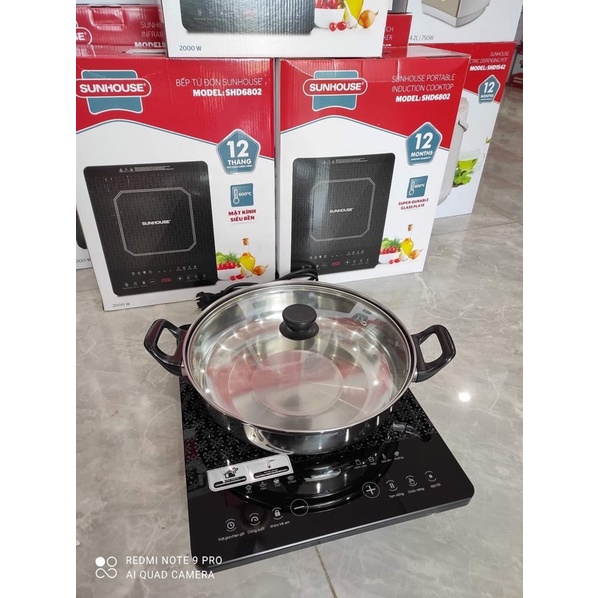 Bếp từ cảm ứng Sunhouse SHD6802 (Tặng Nồi)
