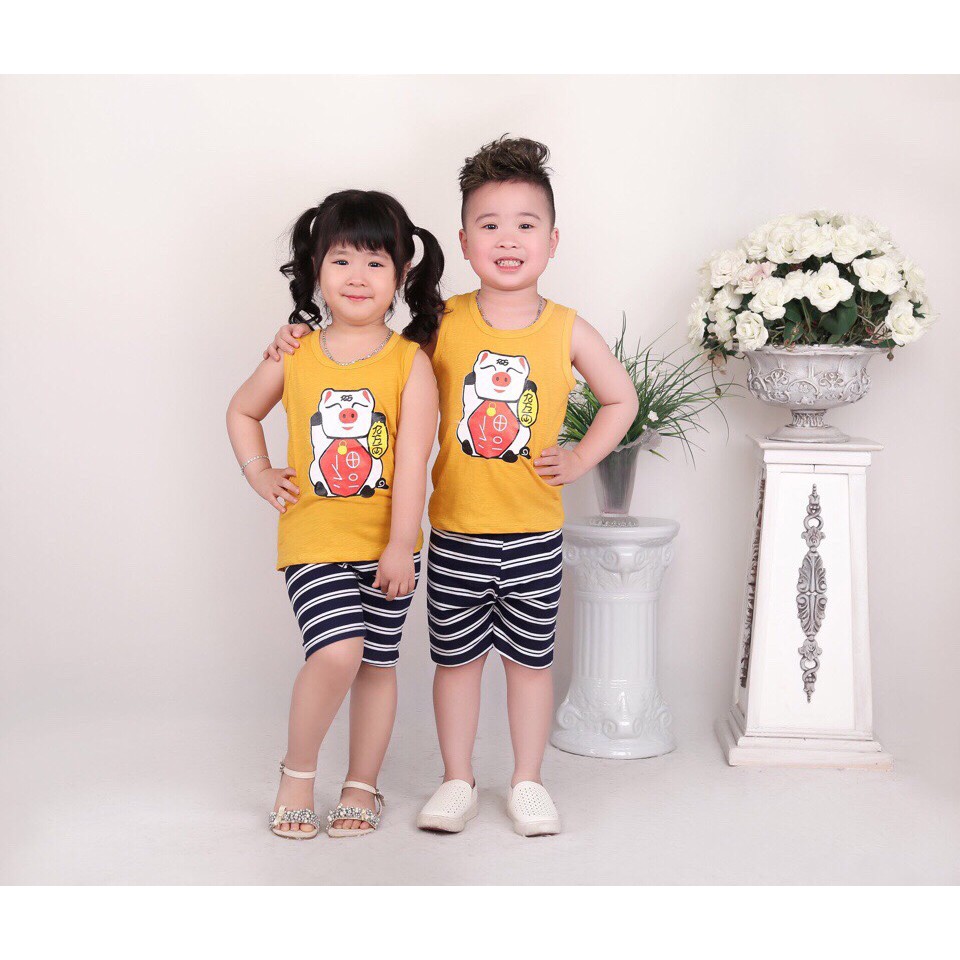 COMBO 3 BA LỖ HEO THẦN TÀI HÀNG XUẤT DƯ BÉ TRAI GÁI SIZE 7-20KG