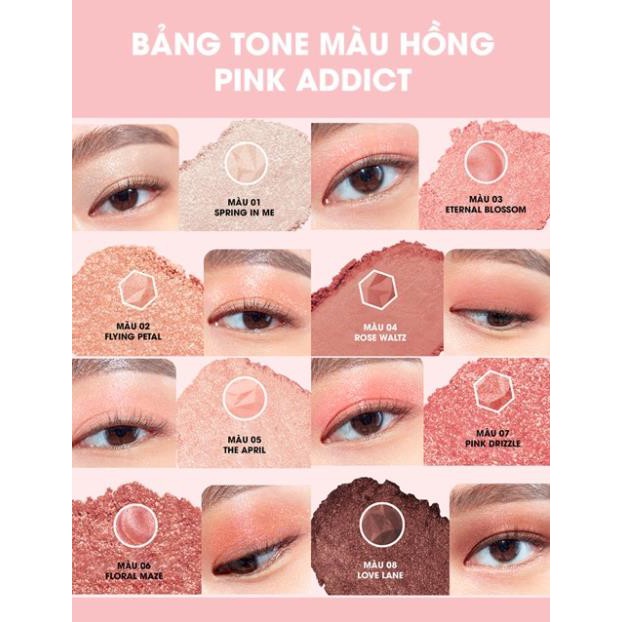 Bảng phấn mắt Clio Prism Air Eye Palete 8 màu Tươi Trẻ, Bám Lâu