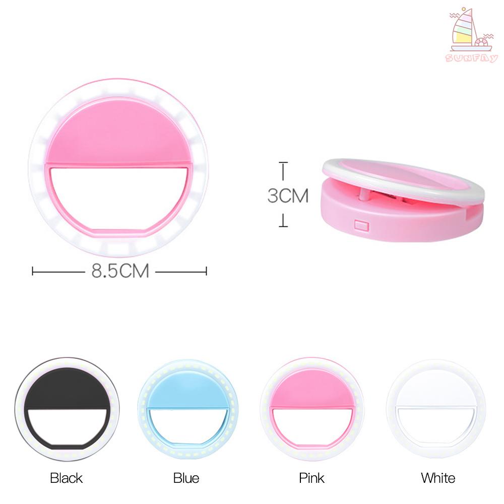 Đèn Led Tròn Kẹp Điện Thoại Hỗ Trợ Chụp Ảnh Selfie | BigBuy360 - bigbuy360.vn