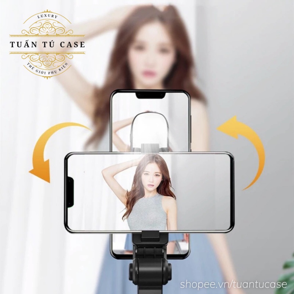 Gậy chụp ảnh Selfie tự sướng Bluetooth Q07 kèm chân đế Tripod đa năng 3 trong 1 gấp gọn bỏ túi, Có thể xoay Ngang dọc Đt