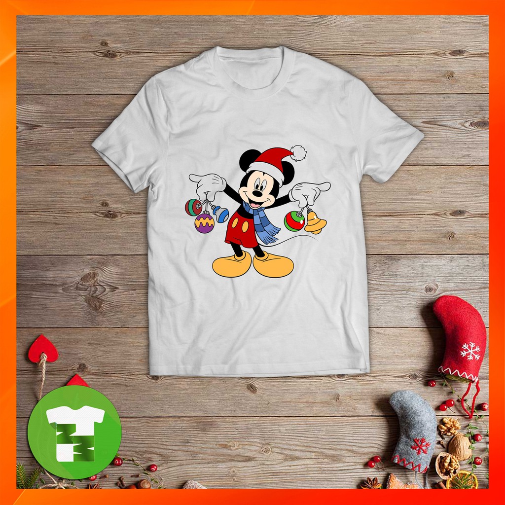 ÁO THUN NOEL MICKEY MOUSE [MẪU 2] - CÓ SIZE CHO BÉ