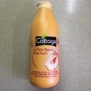 Sữa tắm Cottage (hương đào) white peach 750ml hàng chính hãng từ pháp