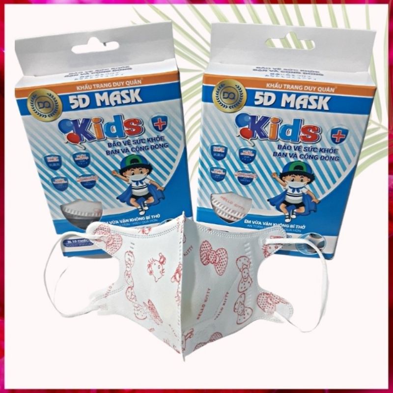 [BÉ 2-10 TUỔI ] Khẩu Trang 5D Kids Trẻ Em Mask Duy Quân Họa Tiết