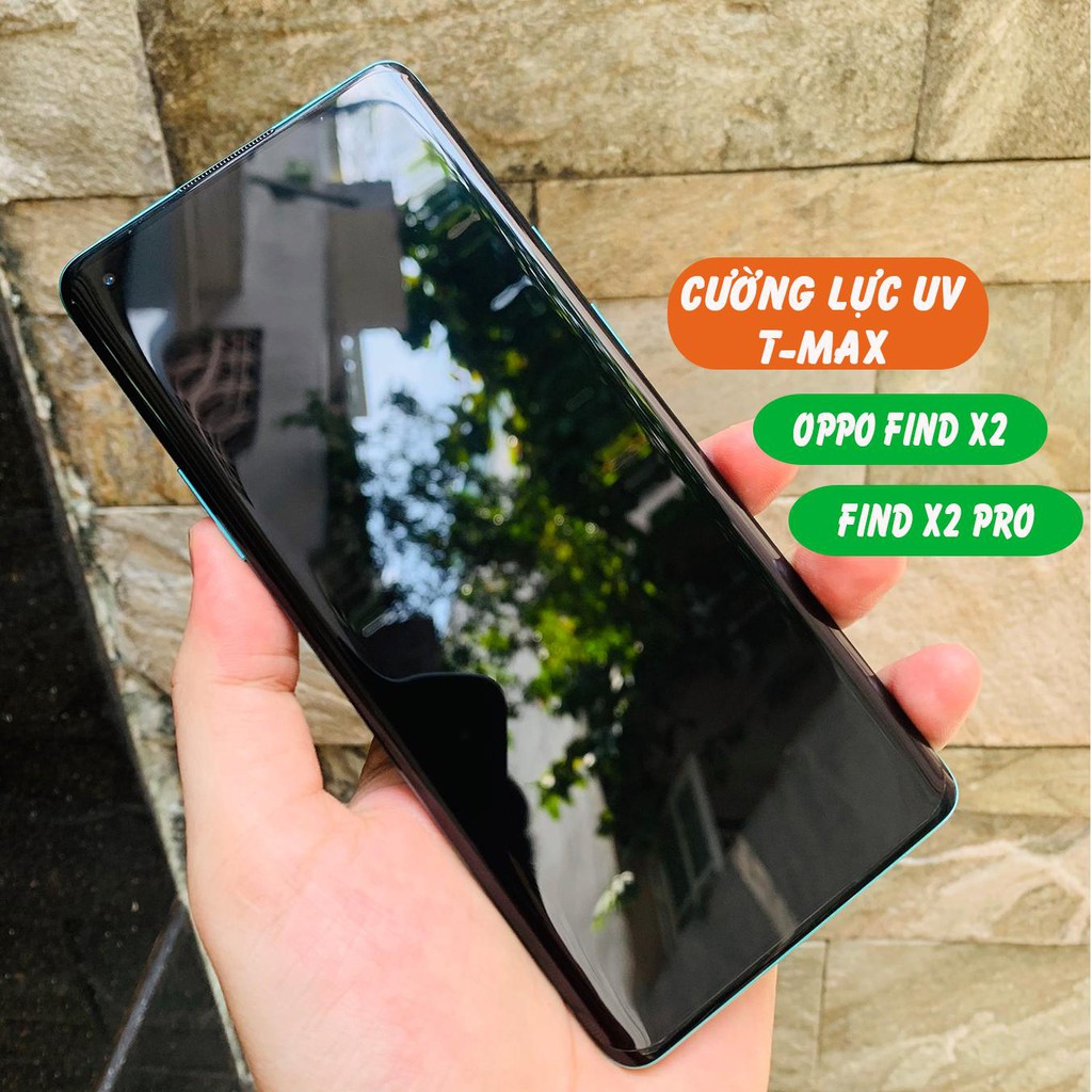 Kính Cường lực UV Oppo Find X5,X3,X2 Pro trong suốt chính hãng T-Max chống va đập,chống trầy xướt,vân tay siêu nhạy