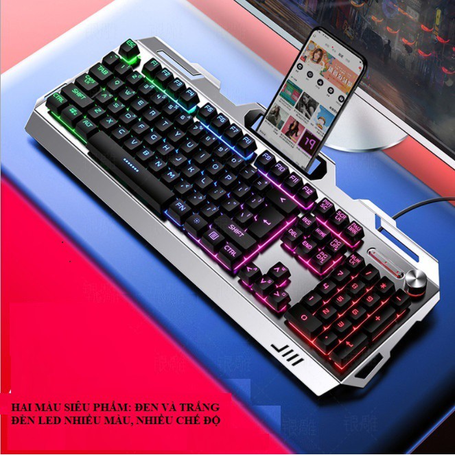 [GIÁ SỐC] Bàn phím gaming, Bàn phím máy tính Silver Eagle V2 có đèn led [Có Bảo Hành]