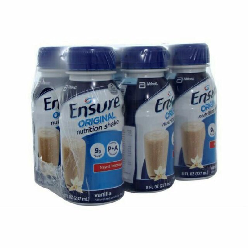 lốc 6 chai ensure nước hương vani 237ml