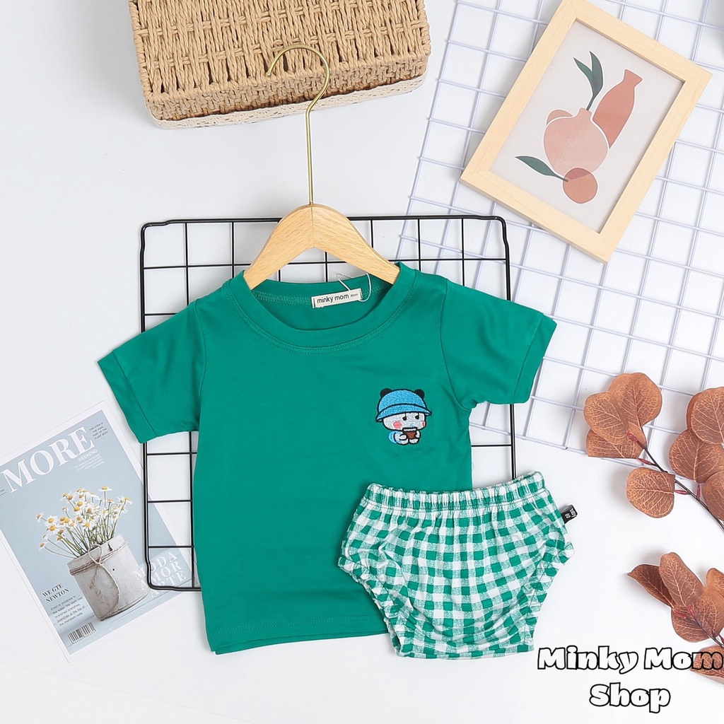 Bộ Chip Minky Mom Thun LạnhFREE SHIPCao Cấp Dể Thương Cho Bé Gái Bé Trai, Đủ Màu