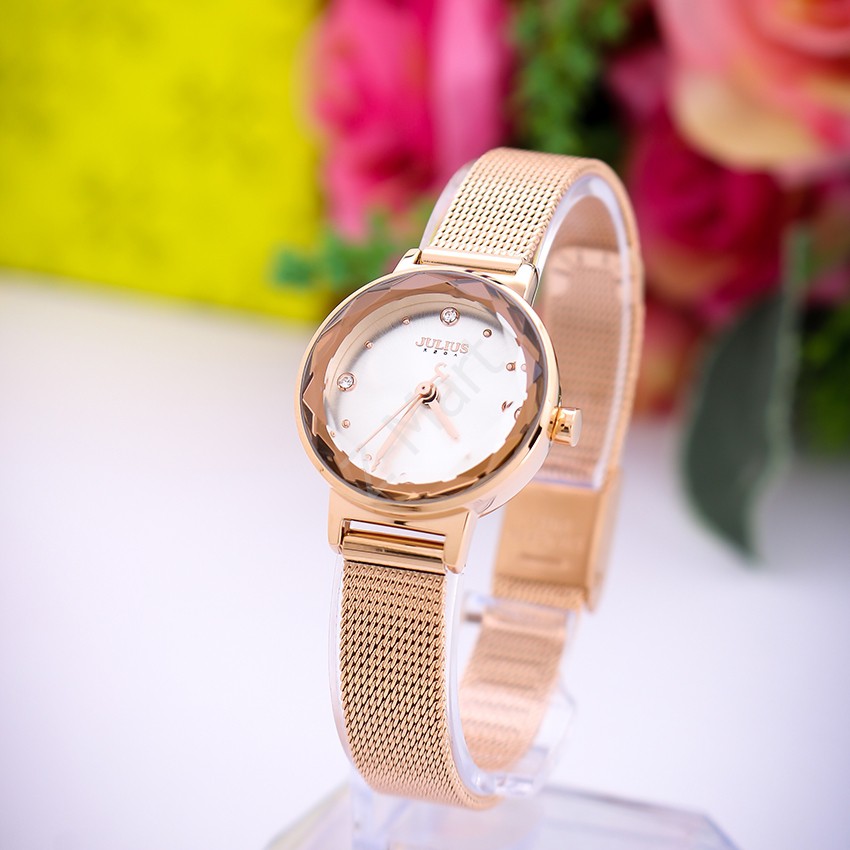 Julius Official | Đồng hồ nữ Julius JA-917 dây thép đồng