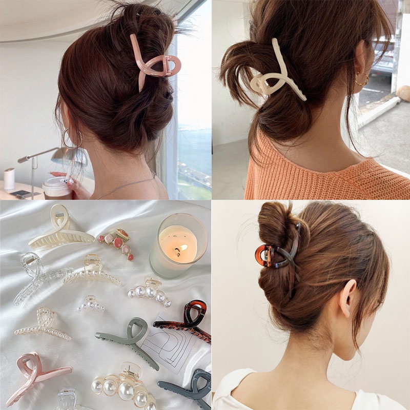 Kẹp Tóc Kiểu Dáng Đơn Giản Phong Cách Thanh Lịch Cho Nữ