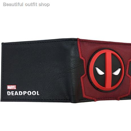 Ví ngắn unisex hình Deadpool phong cách truyện tranh DC