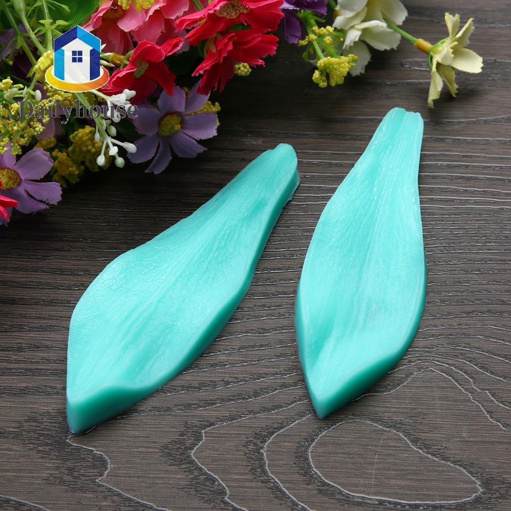 Lily Leaves Petals Silicone DIY Baking Fondant Cake Mould