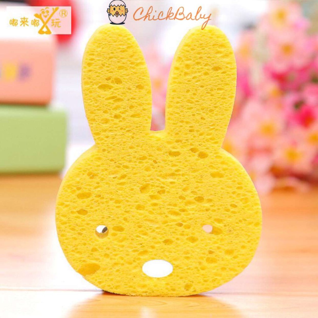 Miếng bọt biển cho bé kết hợp tạo bọt với sữa tắm gội mềm mịn ChickBabyShop