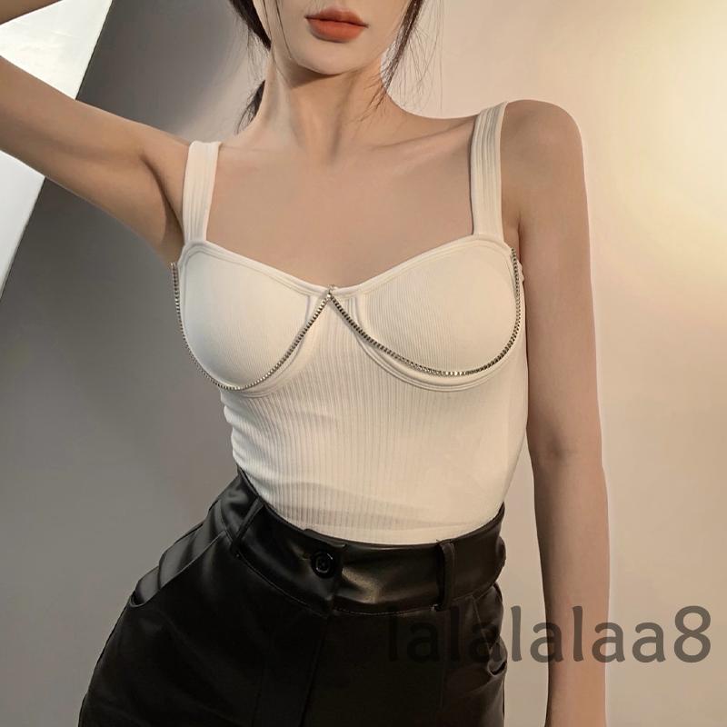 Áo Không Tay Đệm Mút Màu Trơn Cho Nữ Laa8-YS-YS