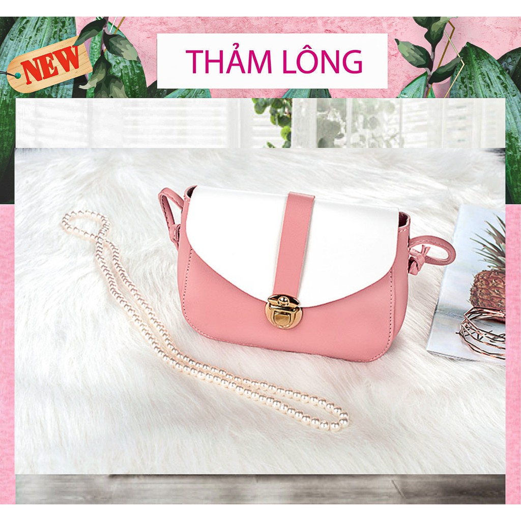 Thảm lông trắng trang trí nhà cửa (kích thước 1m x 50cm)