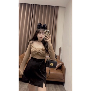 Sale chân váy xẻ tà 2 bên Thuỷ Tiên Big size