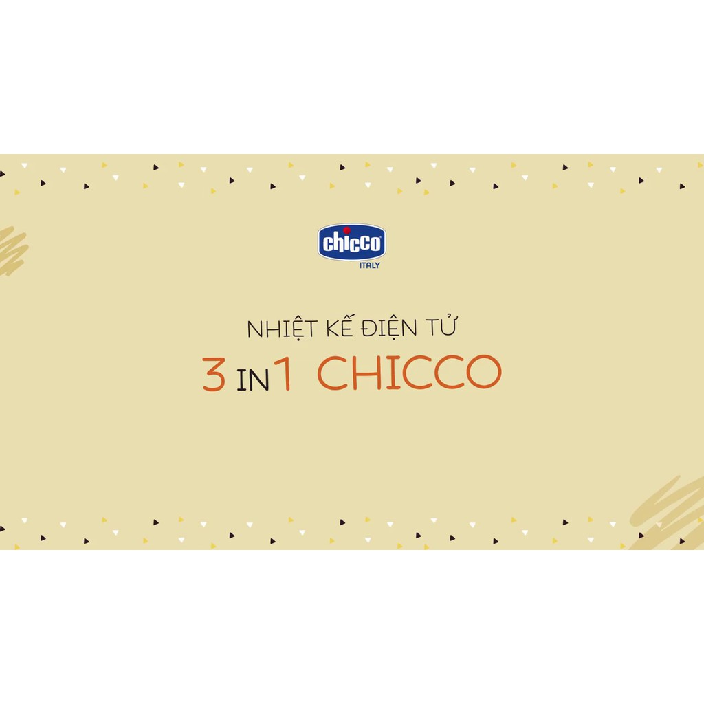 Nhiệt kế điện tử 3 in 1 Chicco đo nhiệt độ cơ thể bé (giao hàng màu ngẫu nhiên)