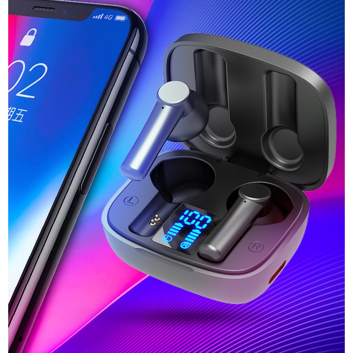 Tai Nghe Không Dây Nhét Tai Bluetooth 5.0 Chống Nước Âm Thanh HIFI TWS Lb-8