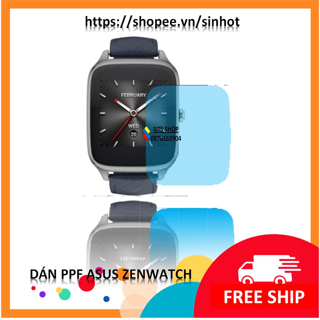 Dán ppf chống xước màn hình smart watch  ASUS ZENWATCH