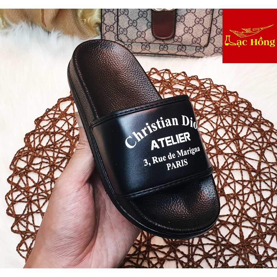 Dép trẻ em quai ngang cho bé từ 4 đến 14 tuổi in chữ Lạc Hồng Store