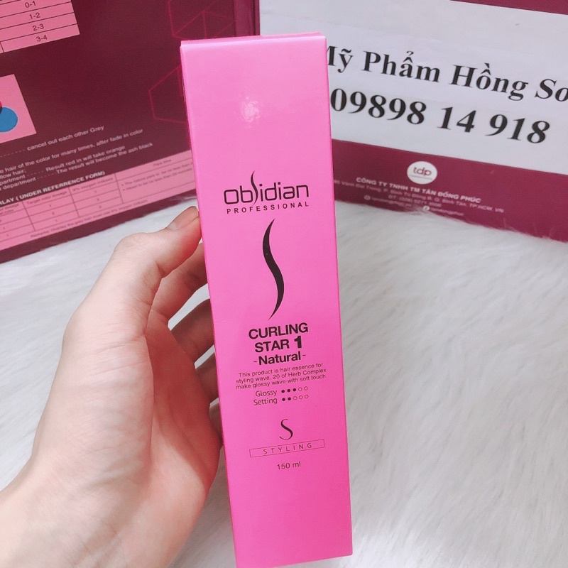 Gel tạo kiểu tóc xoăn tự nhiên obidian 150ml