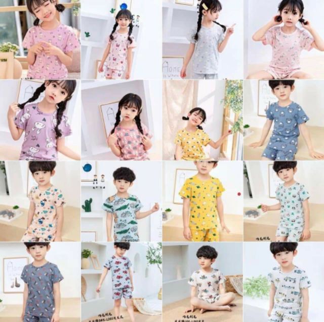 Bộ Cotton Quảng Châu mềm mát(kèm video, ảnh thật) cho bé