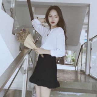 Áo sơ mi cổ trụ( ảnh thật)