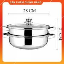 Nồi Hấp 2 Tầng Inox size 28cm