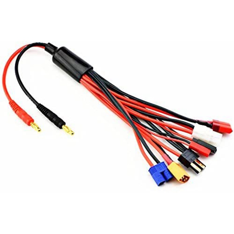 Dây Cáp Chia Cổng Sạc Pin Lipo 9 Trong 1 4.0mm Thành Đầu Cắm JST T XT60 EC3