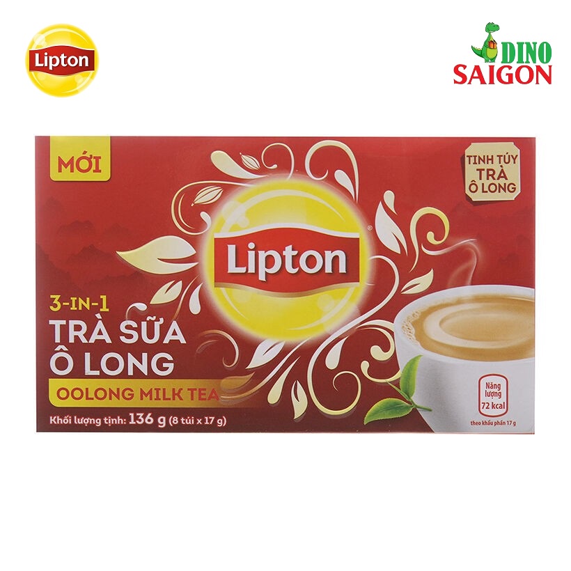 Trà Sữa Lipton vị Ô Long (Hộp 8 Gói x 17g)