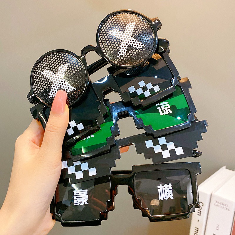 Kính Thuglife 6 Chấm MINECRAFT - Thug Life Nhiều Màu Sắc Thiết Kế Thời Trang Độc Đáo