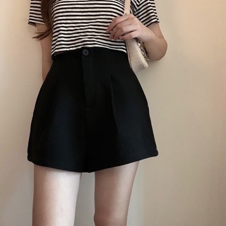 Quần Short Nữ Lưng Cao Ống Rộng VINTAGE