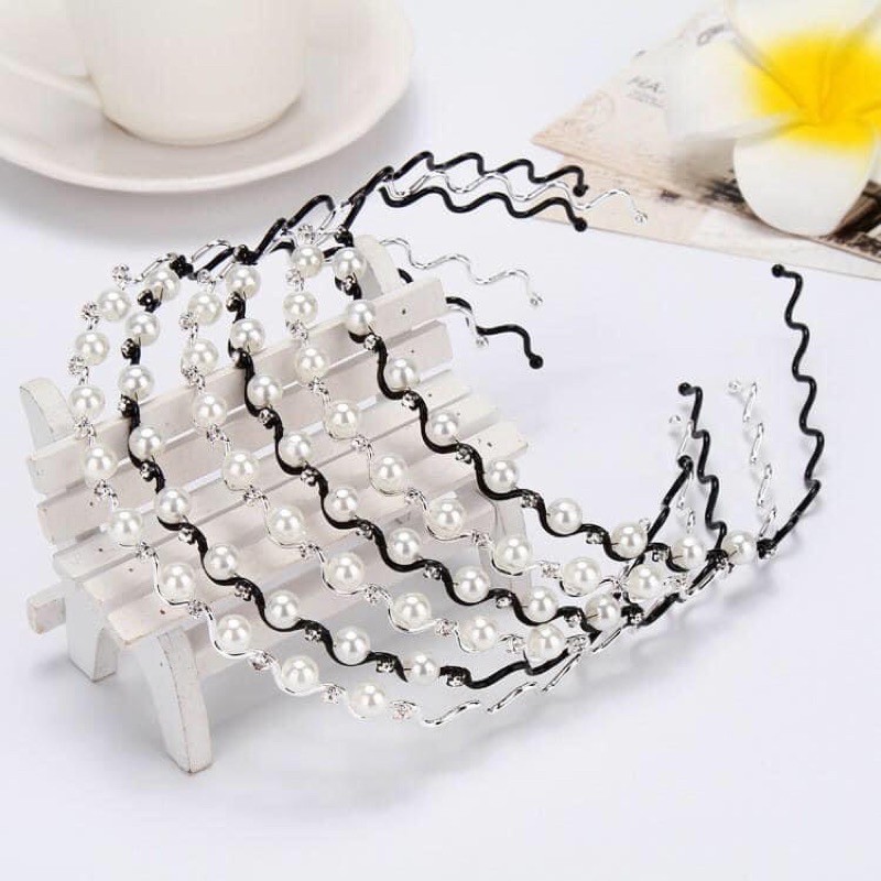 Cài Tóc Đính Ngọc Trai Nhân Tạo Phong Cách Thời Trang Hàn Quốc