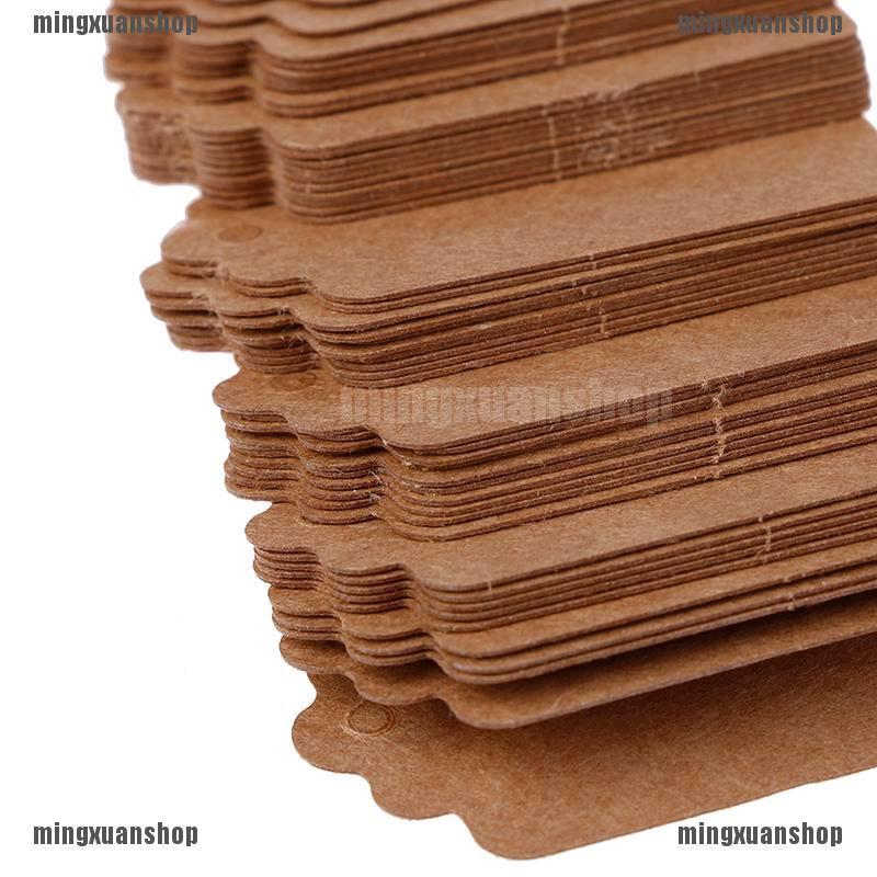 ★BÁN CHẠY ★100 Pcs Kraft Paper Label Price Wedding Party Gift Card Packaging Labels