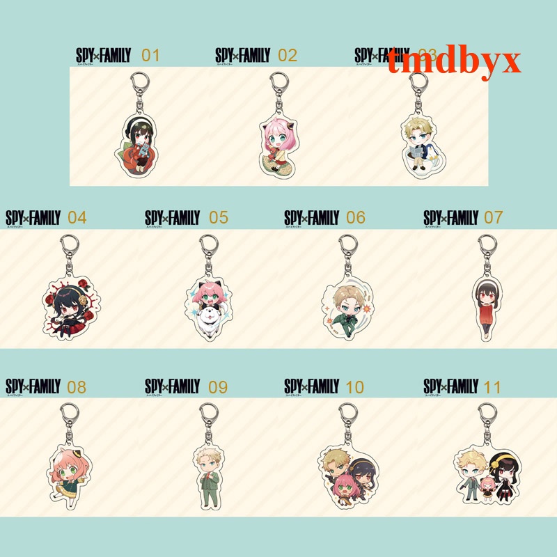 Móc Khóa Hình Nhân Vật Anime SPY×FAMILY Yor Loid Anya Yor